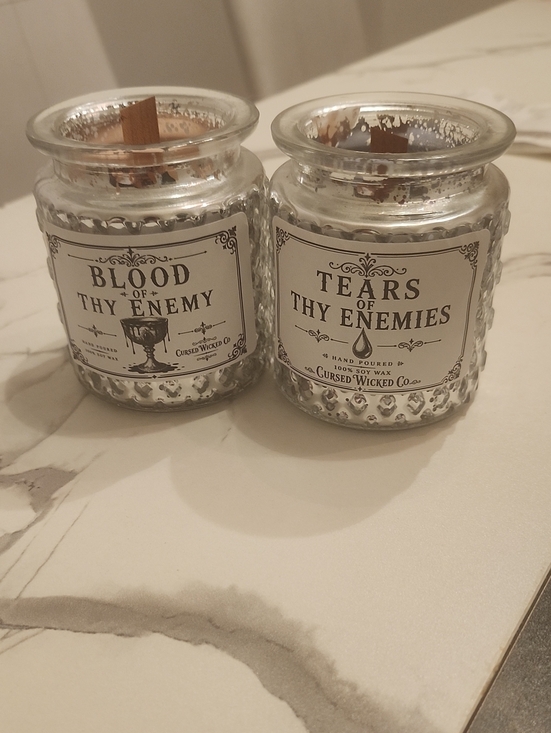 Hand Crafted Other - Handcrafted Blood Of Thy Enemy & Tears Of Thy Enemies Candle Set